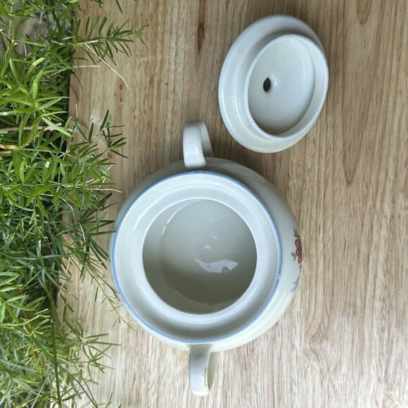 VTG‎ Seltmann Weiden Bavaria Sugar Bowl w Lid 4" Porcelain Flowers Motif Germany - Picture 7 of 13